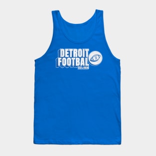 Detroit Football Retro Text Tank Top